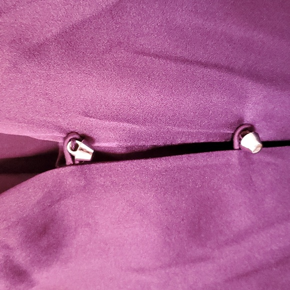 100% Silk Antonio Melani Purple Long Sleeve Blouse - Picture 4 of 6